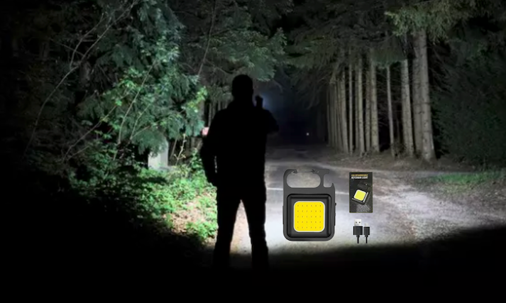 Mini lampe de poche led COB multifonctions