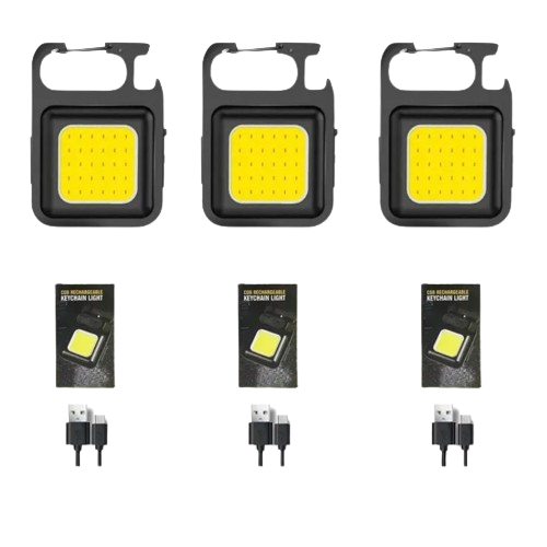 Mini lampe de poche led COB multifonctions